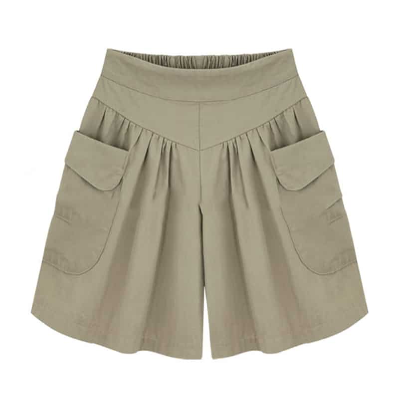 Plus Size Pleated Shorts | Top Tier Style