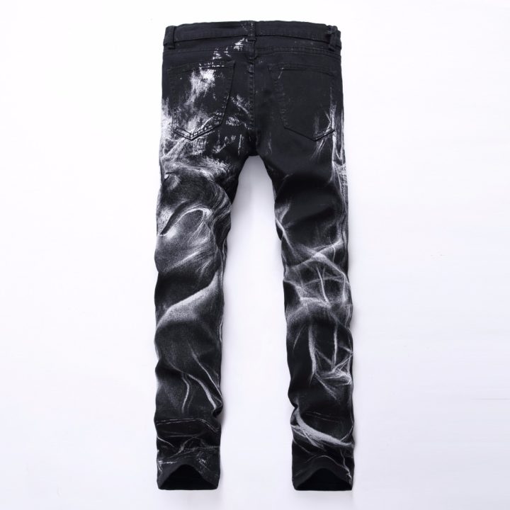 Wolf Printed Jeans | Top Tier Style
