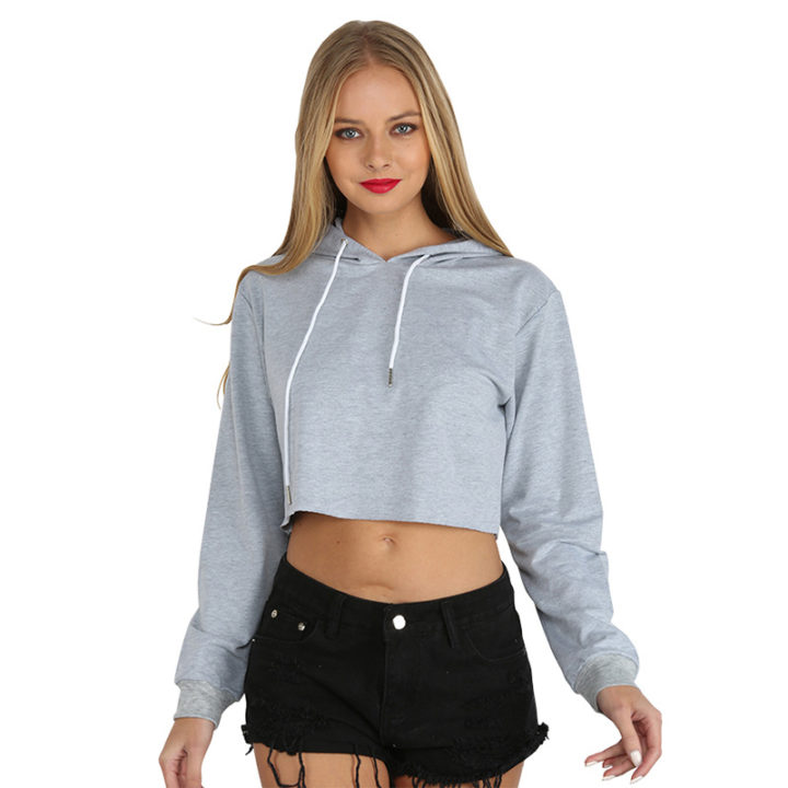 Long Sleeve Stylish Cropped Hoodie | Top Tier Style