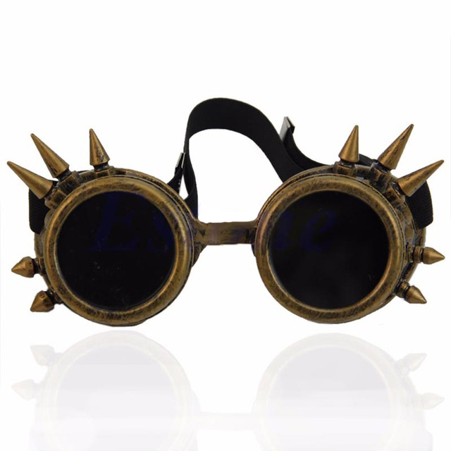 Victorian Gothic Rivet Steampunk Goggle Style Sunglasses | Top Tier Style
