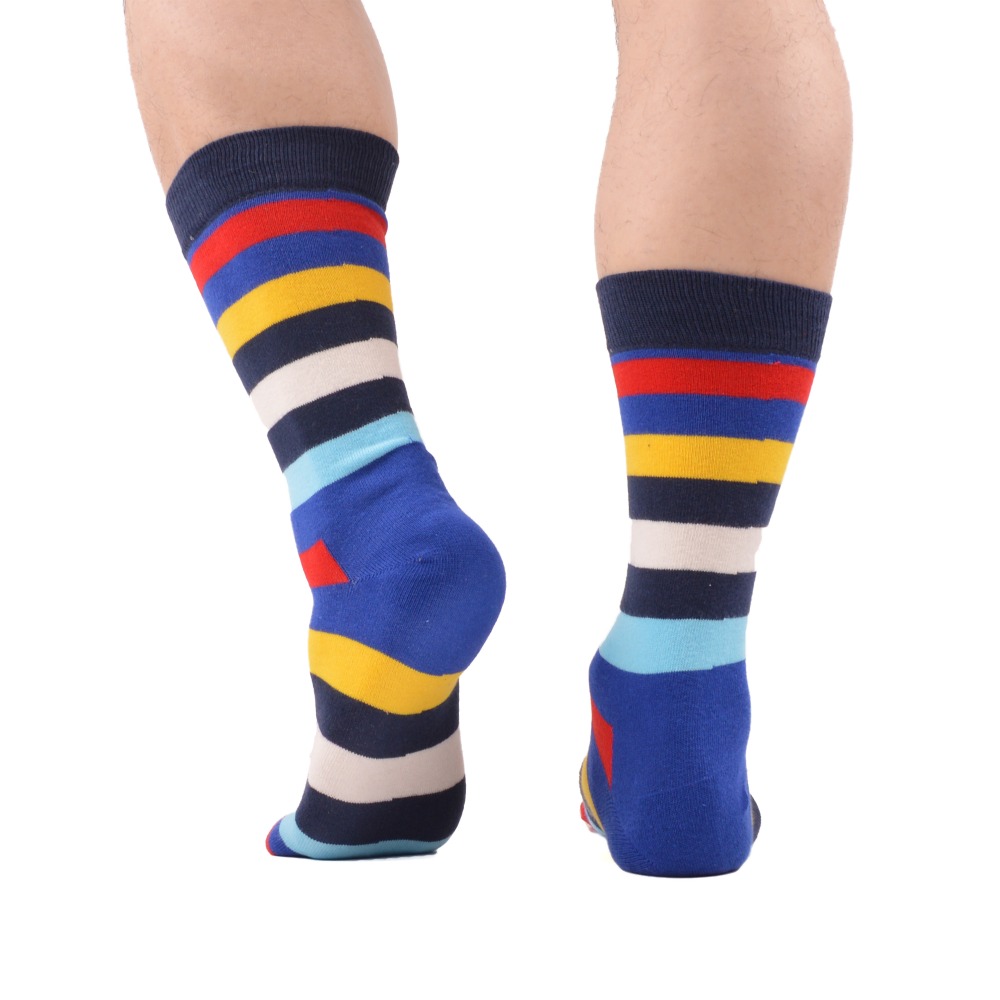 5 Pairs of Geometric Design Socks | Top Tier Style