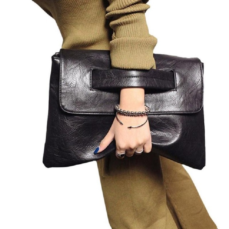 Envelope Clutch Bag with Arm Loop and Shoulder Strap