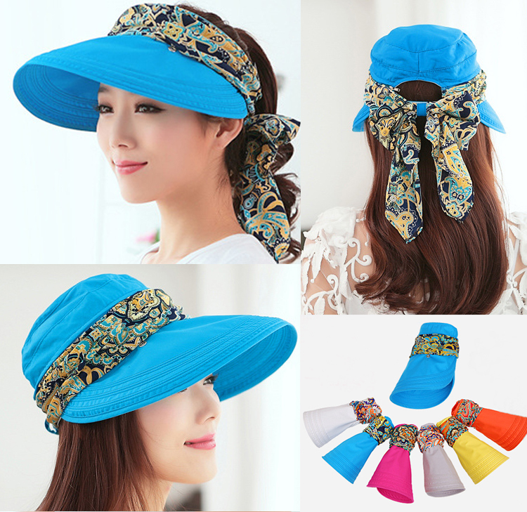 2 Piece Detachable Sun Hat With Scarf Top Tier Style