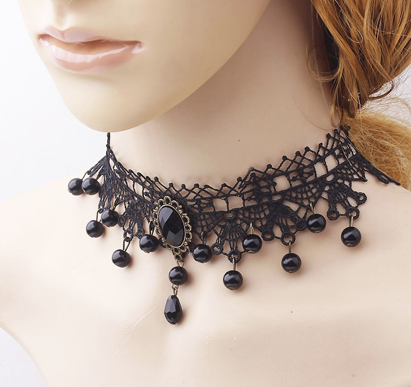 Vintage Gothic Victorian Tassel Tattoo Choker Necklace With Black Crown  Collar Fashion Gothic Jewelry For Women From Lihuibusiness, $4.48