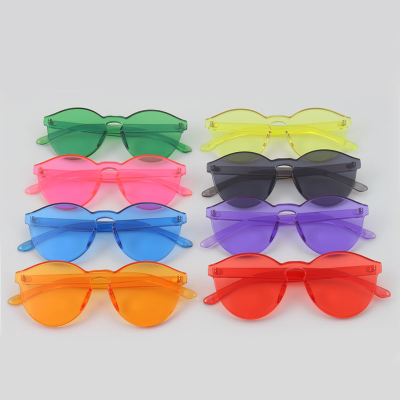 Candy Colored Oversized One Piece Lens Sunglasses | Top Tier Style