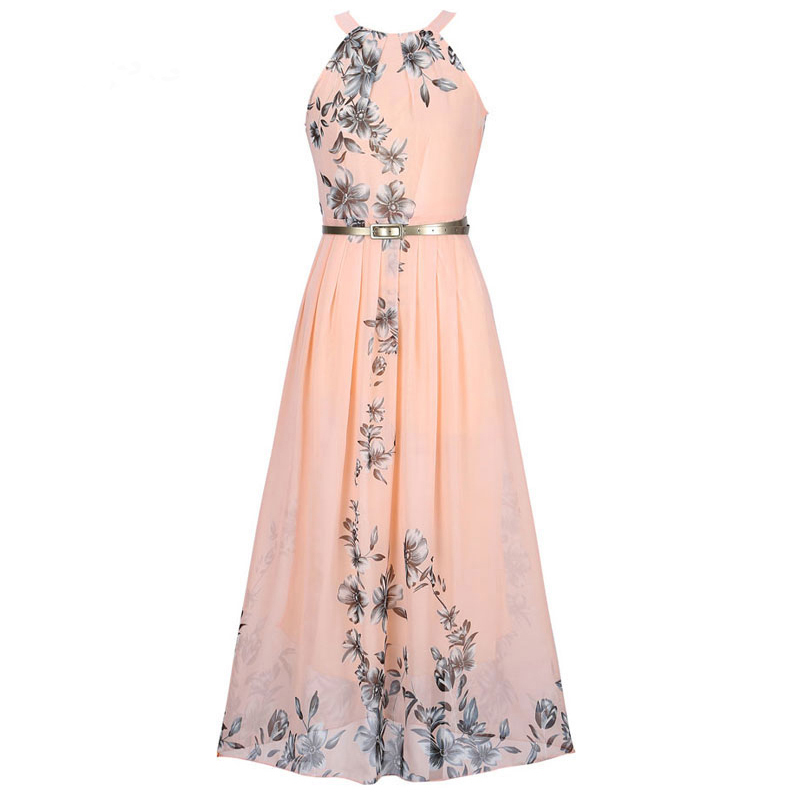 Chiffon Floral Print Maxi Boho Dress | Top Tier Style