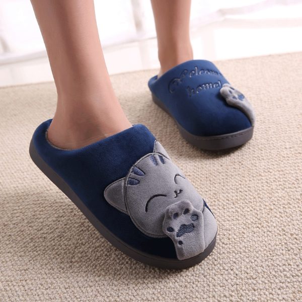 Unisex Cartoon Cat Home Slippers | Top Tier Style