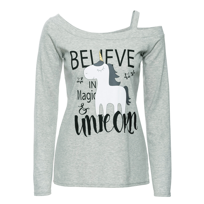 Unicorn Print Cartoon T Shirt | Top Tier Style