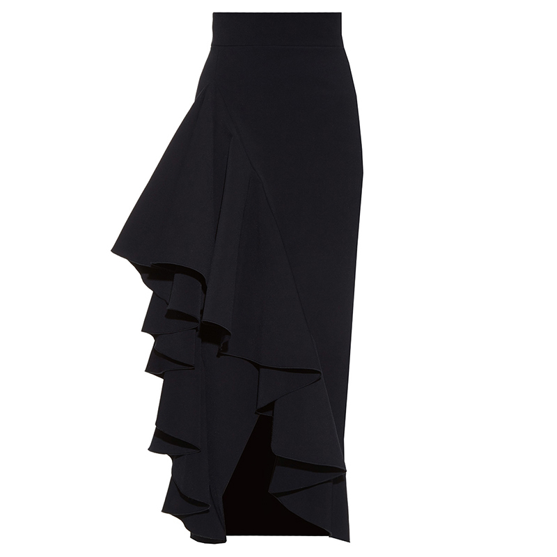 Black ruffle skirt outlet you better watch it