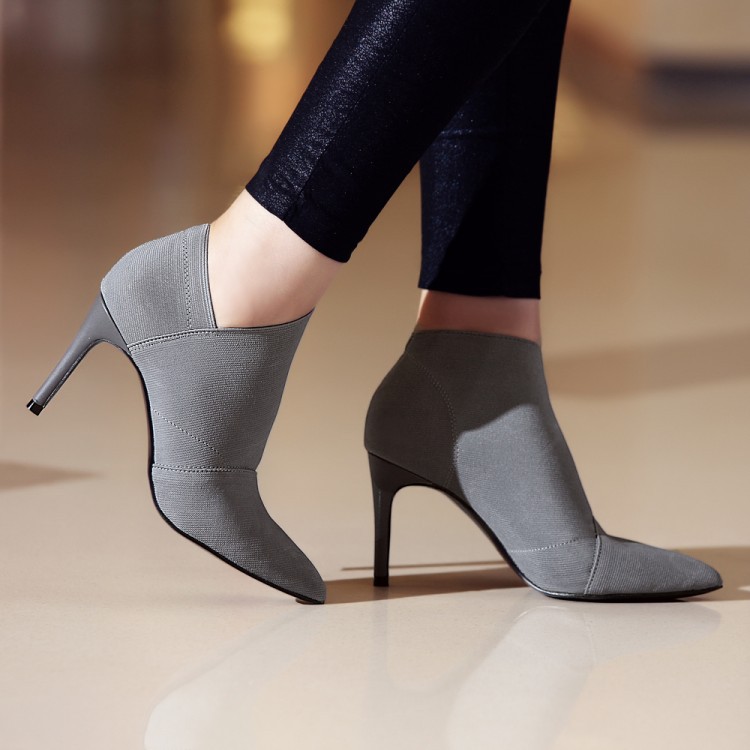 Stiletto Heeled Low Rise Ankle Boot | Top Tier Style