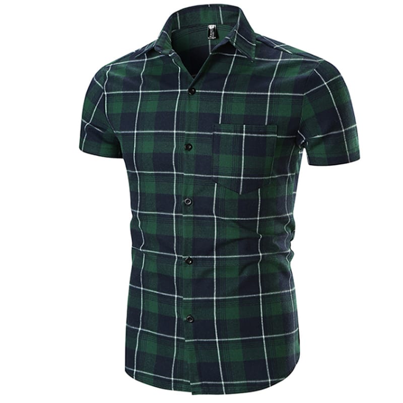 Short Sleeve Check Shirt | Top Tier Style
